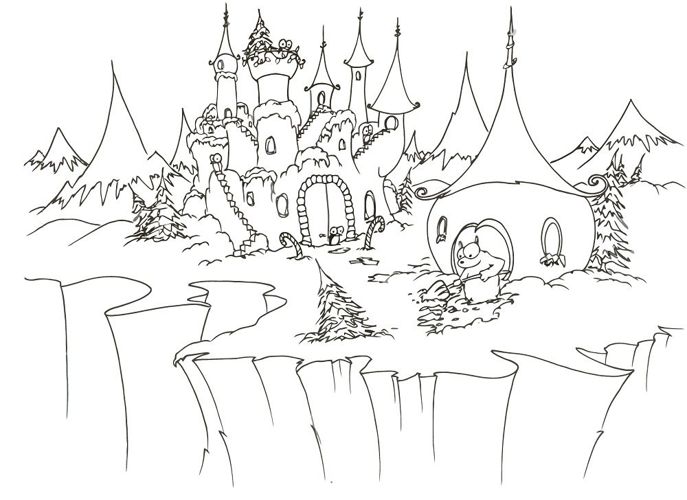 coloring pages for winter wonderland