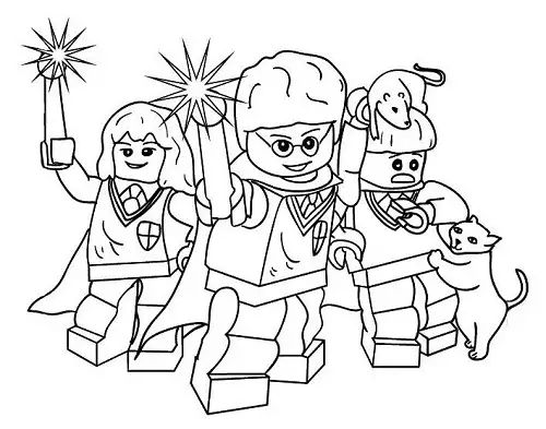 Coloring Pages Harry Potter Lego