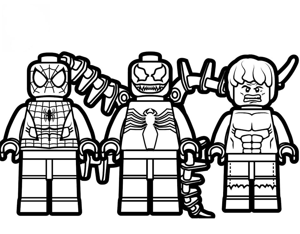 Coloring Pages Lego Super Heros