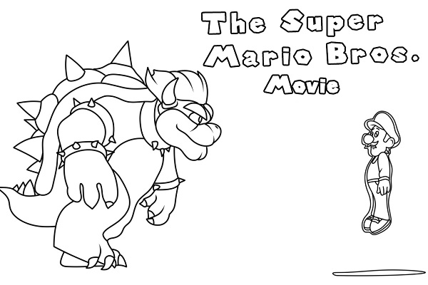 Coloring Pages Mario Movie