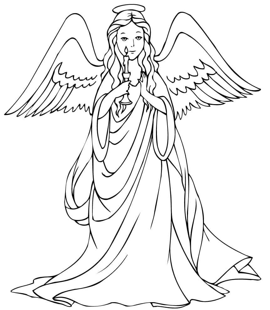 Coloring Pages of Angels