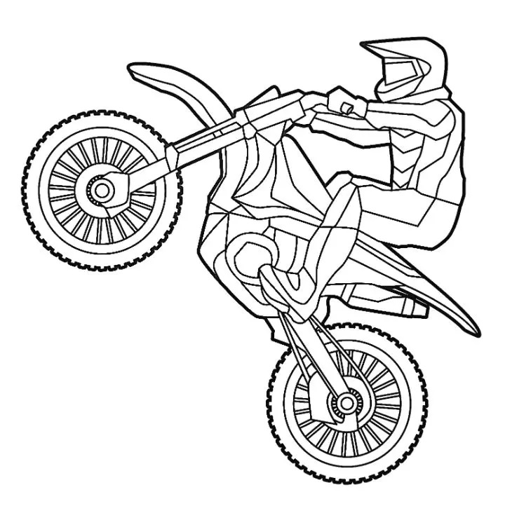Coloring Pages of Dirt Bikes