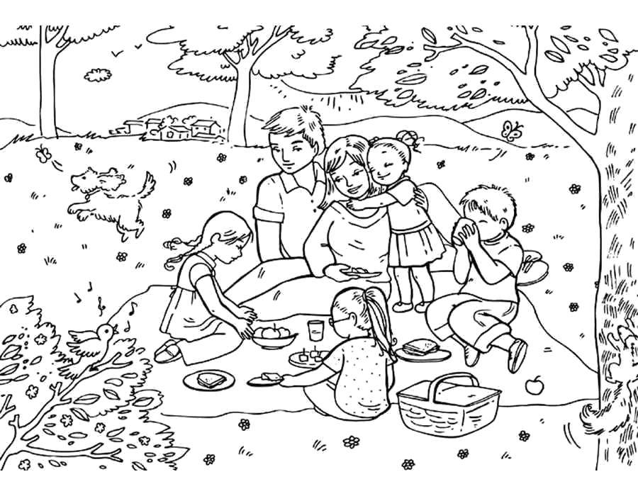 Coloring Pages of Families