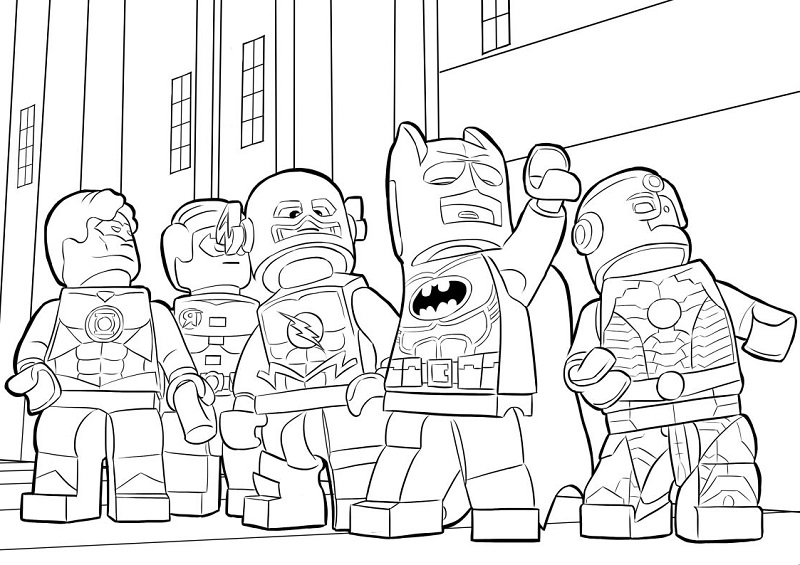 Coloring Pages of Lego DC Super Heroes