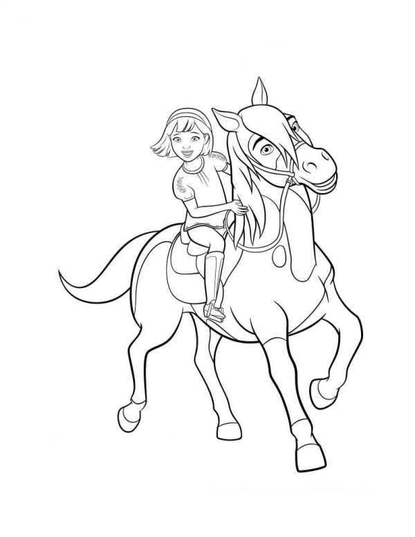 Horse Spirit Coloring Pages Free