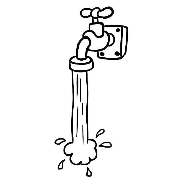 coloring pages of water faucets