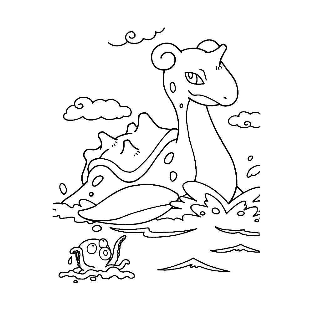 coloring pages of water pokemon