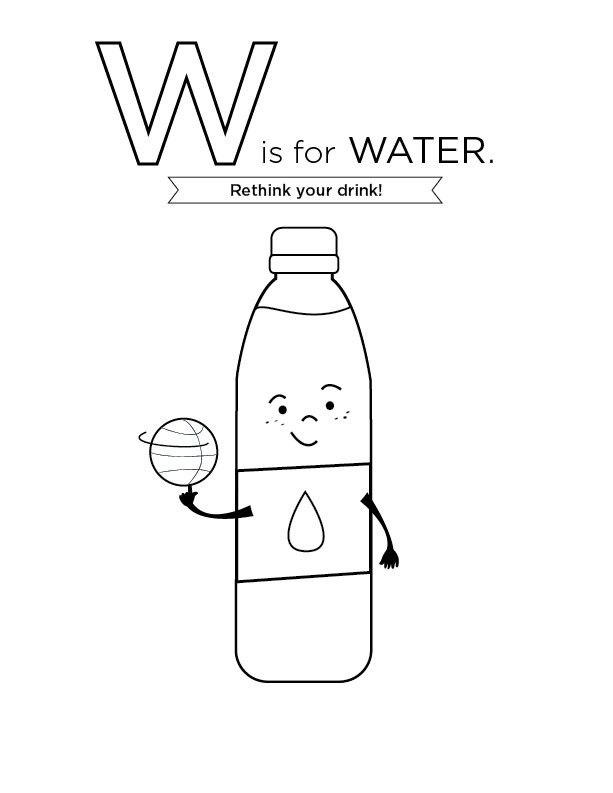 coloring pages of water