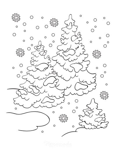 coloring pages of winter