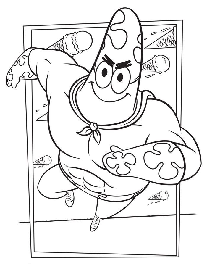 coloring pages sponge out of water