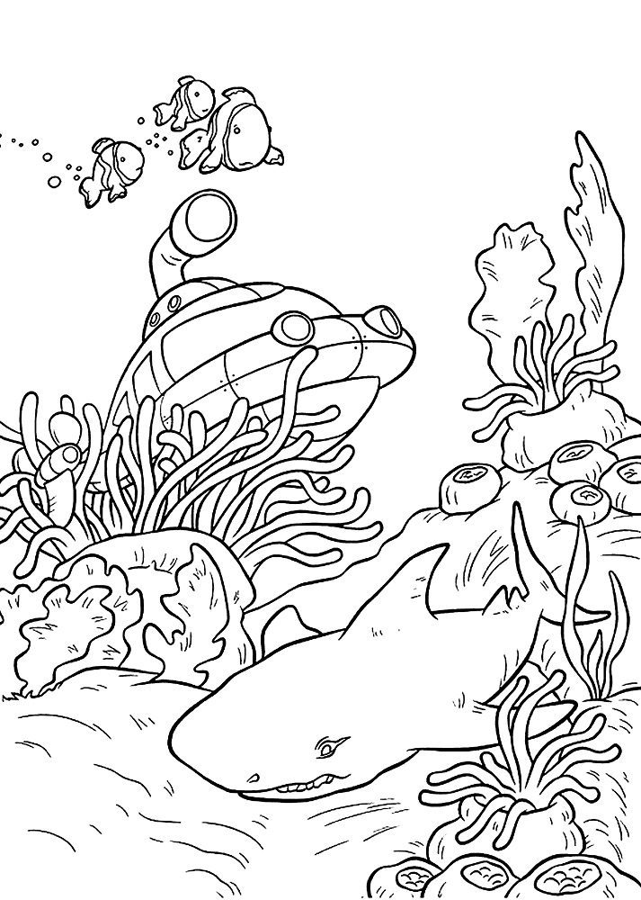 Coloring Pages Under Water
