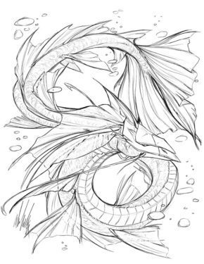 Coloring Pages Water Dragons &amp; coloring book. 6000+ coloring pages.