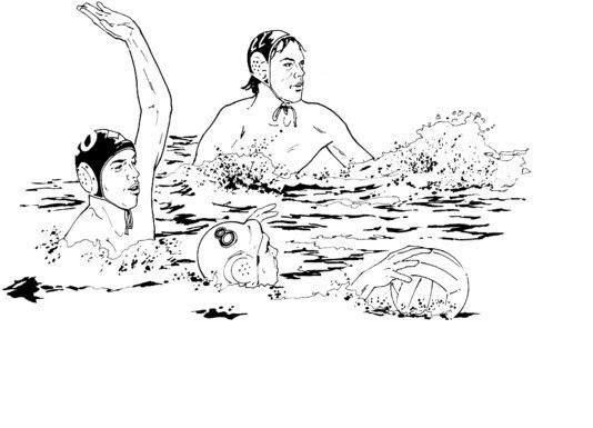 coloring pages water polo