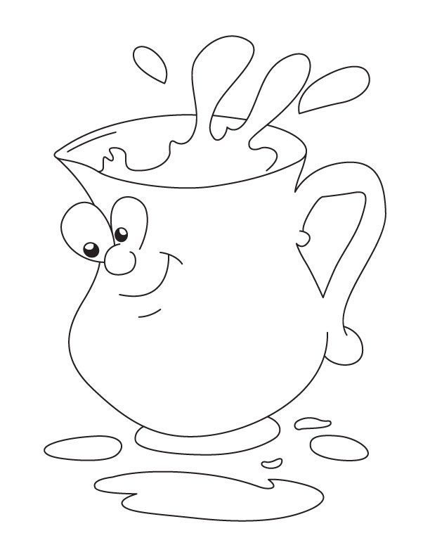 coloring pages water urn