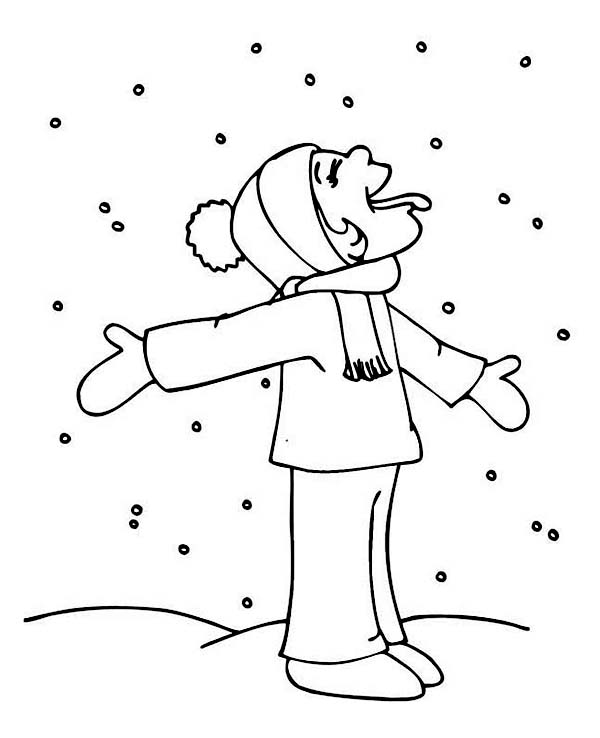 coloring pages winter black children