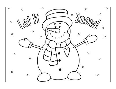 coloring pages winter cute