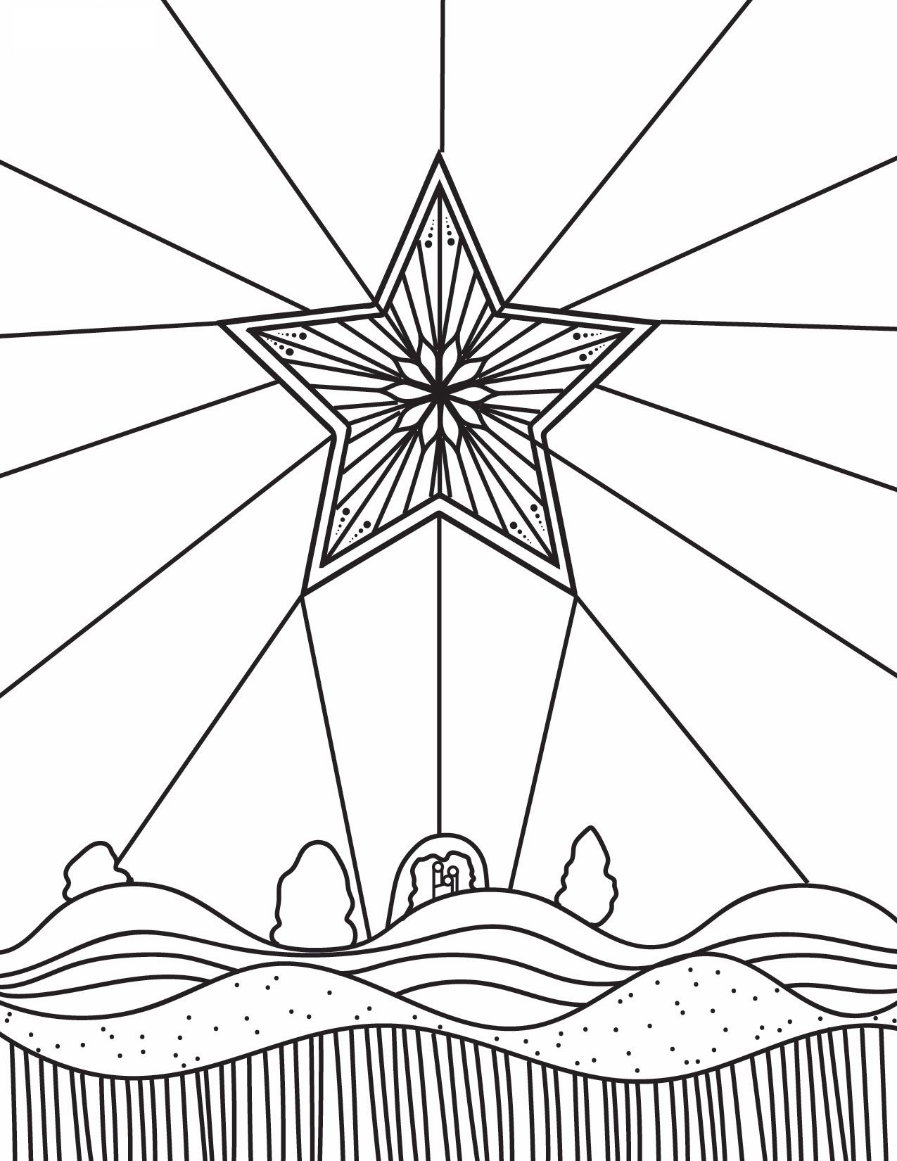 coloring pages winter solstice