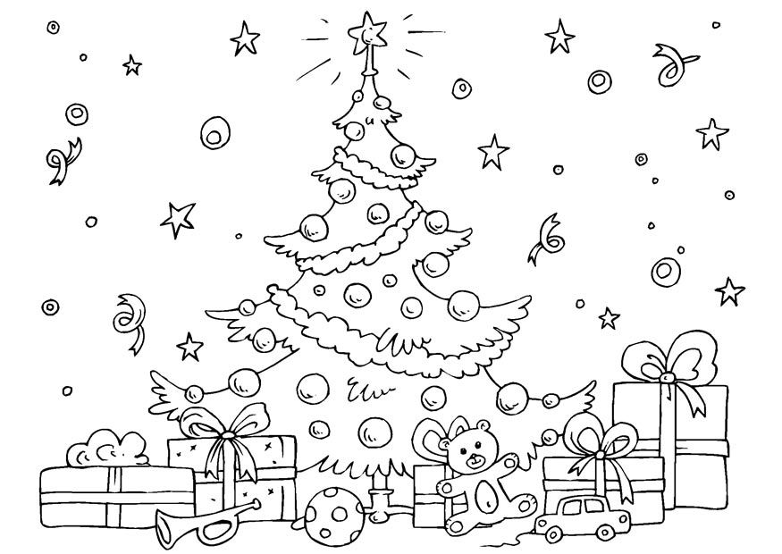 Coloring Pages Xmas Tree