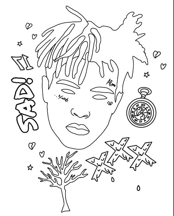 Coloring Pages Xxtenations Drawing Easy & coloring book.