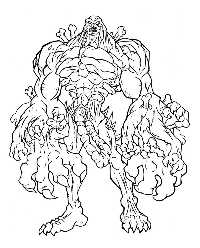 coloring pages zombie