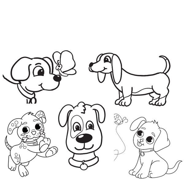 coloring pictures of dogs