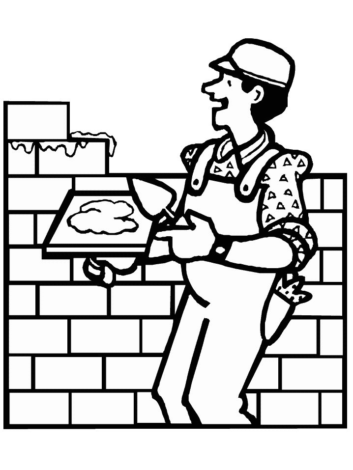 Construction Mason Coloring Pages