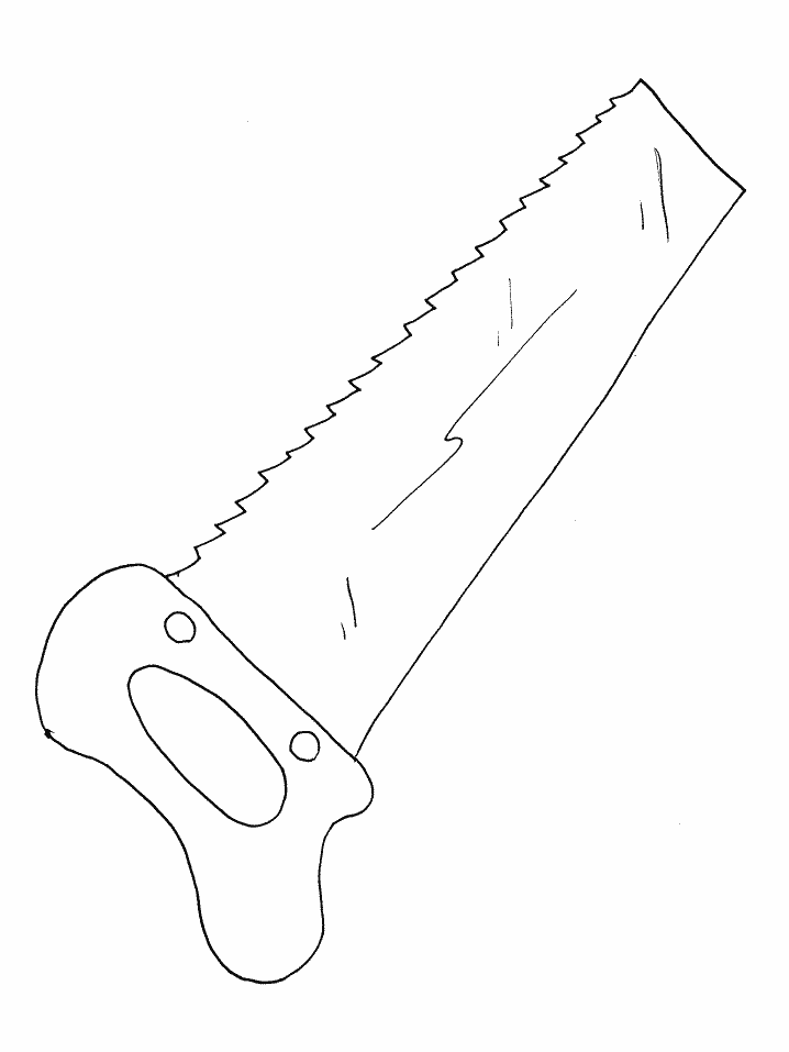 Metal Saw coloring page