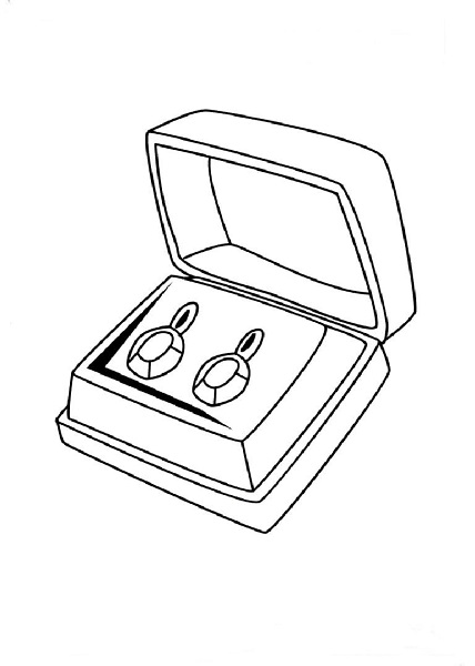 Converse and Jewelry Coloring Pages