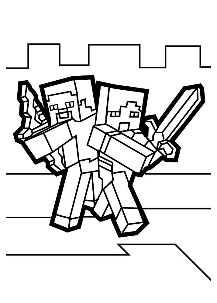 cool minecraft coloring pages