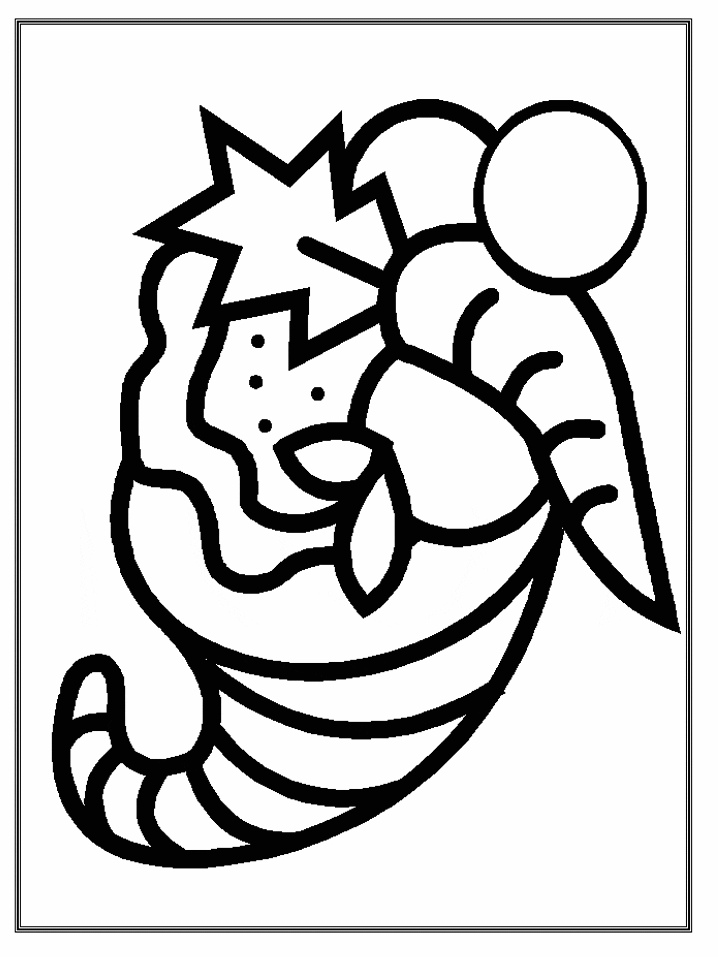 Cornucopia coloring page