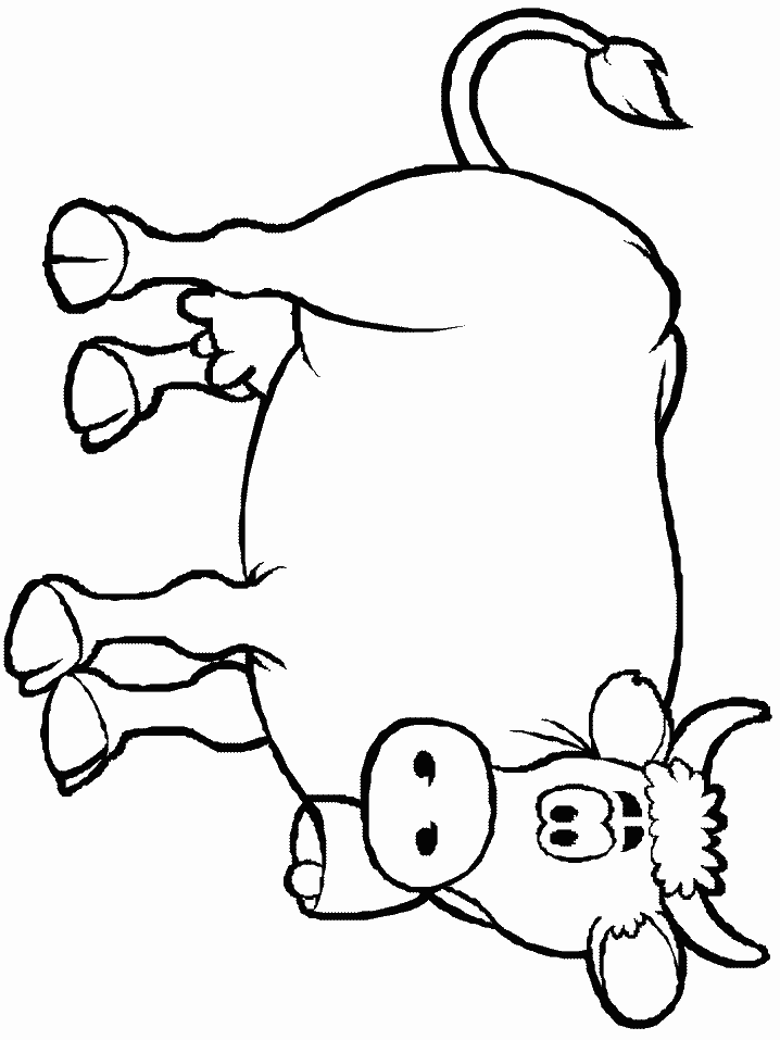 Cow Printable Coloring Pages