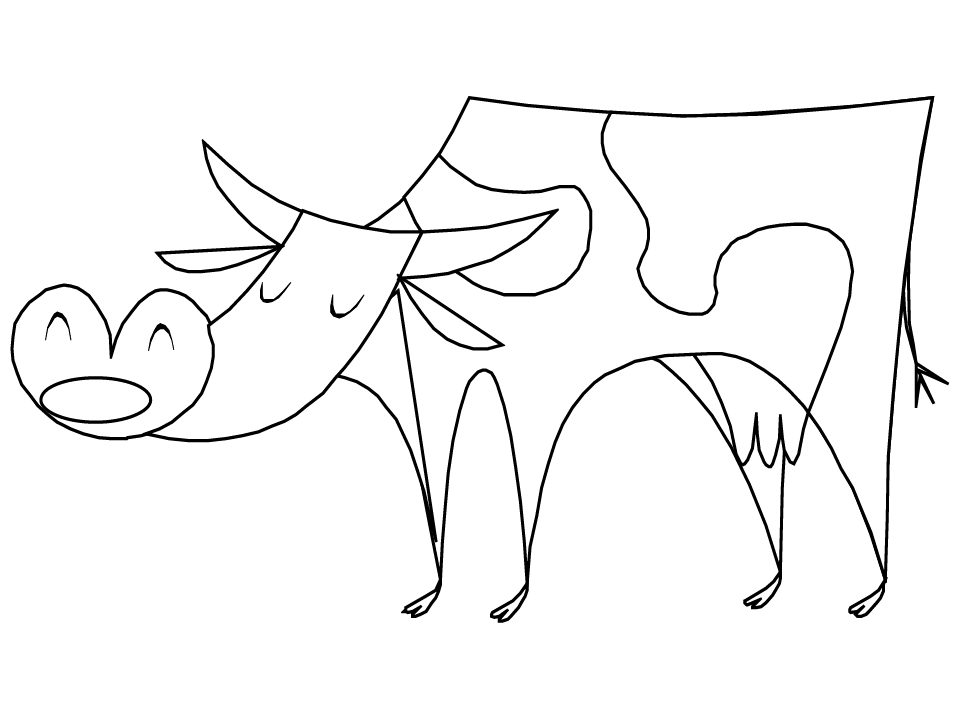 Beef Cow Coloring Pages