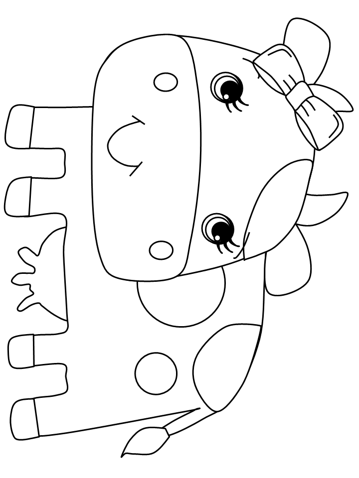 Cow8 Animals Coloring Pages