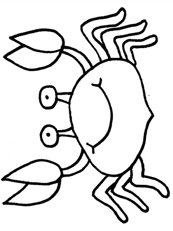 Crab2 Animals Coloring Pages