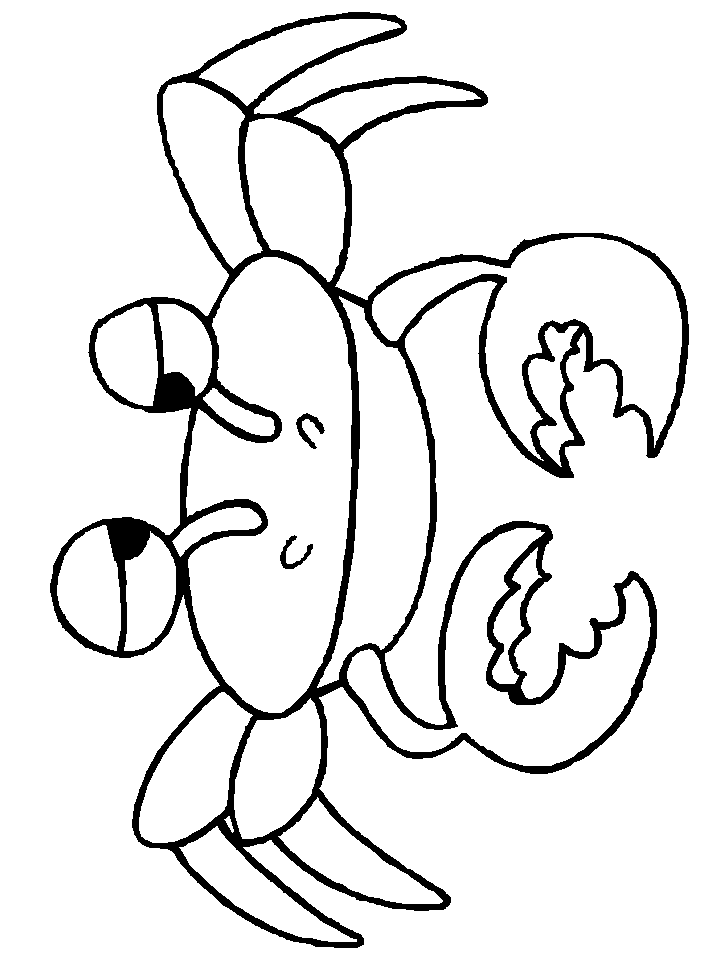 Crab6 Animals Coloring Pages
