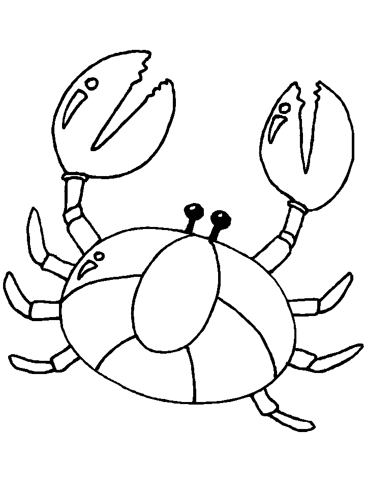 Crab Printable Coloring Pages