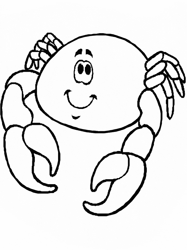 Crab Coloring Pages Free