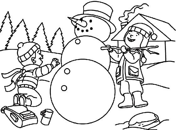 crayola winter coloring pages