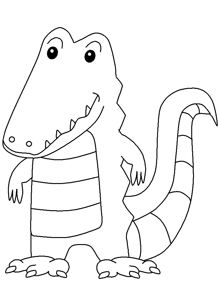 Crocodile Animals Coloring Pages