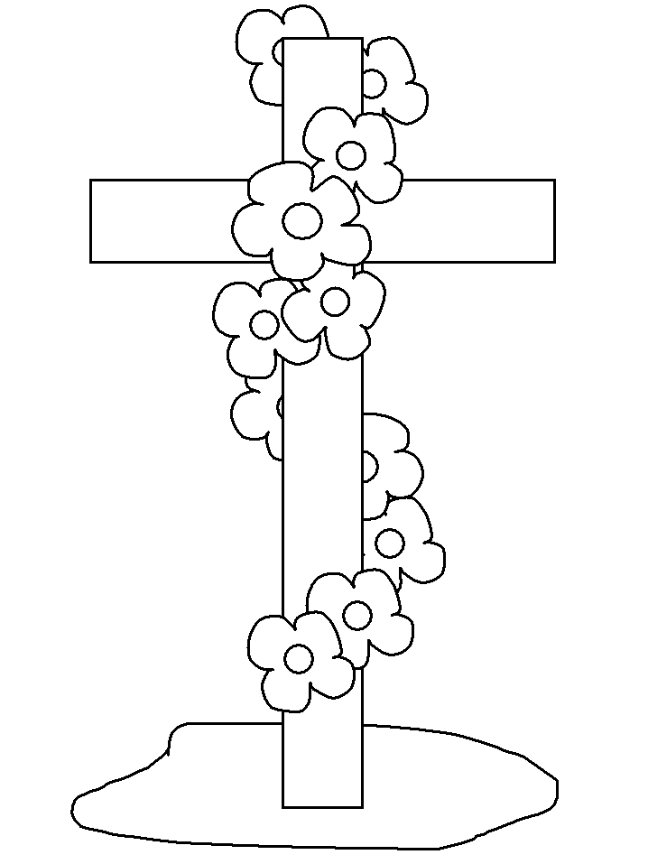 Cross Bible Coloring Pages