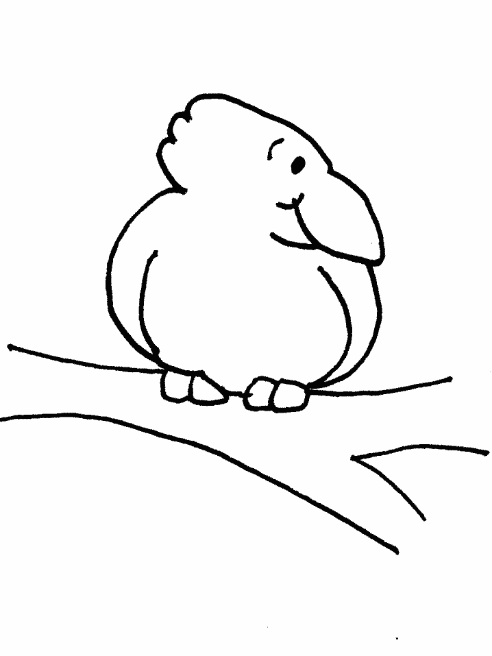 Crow Animals Coloring Pages