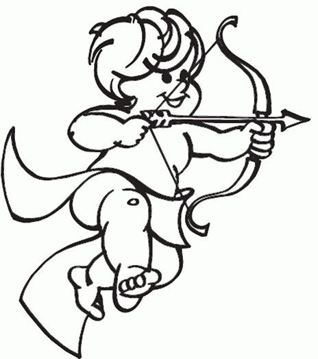 Cupid Coloring Page