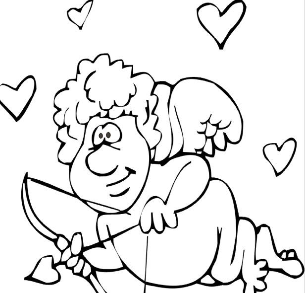 Cupid Coloring Pages