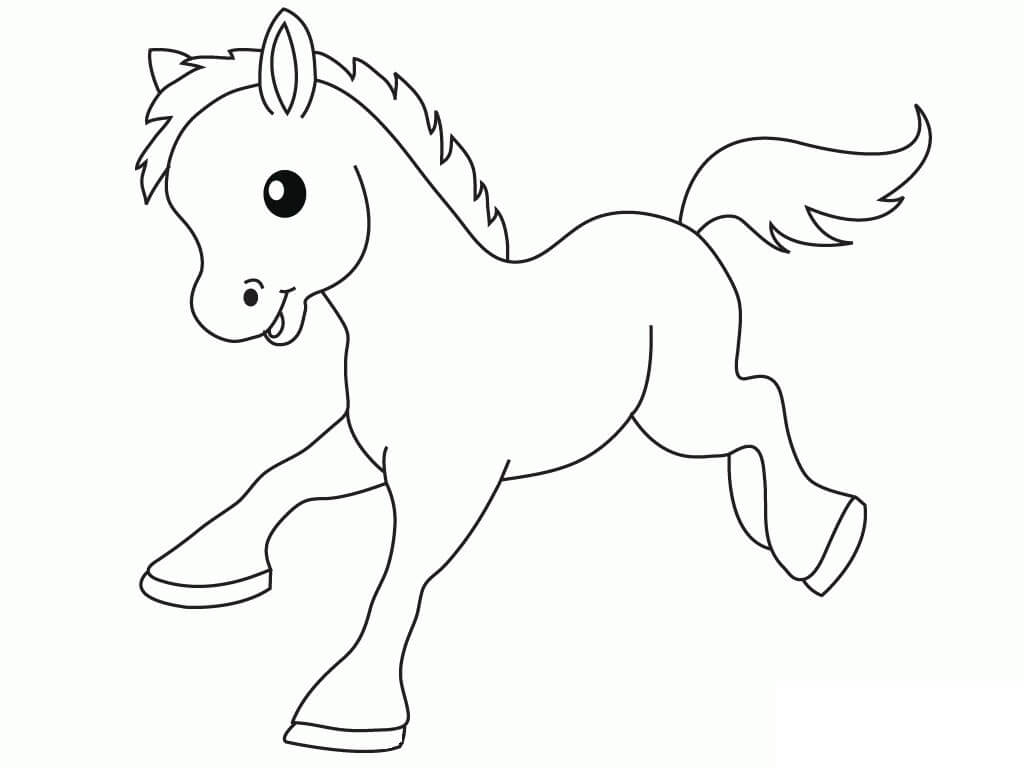 cute baby horse coloring pages