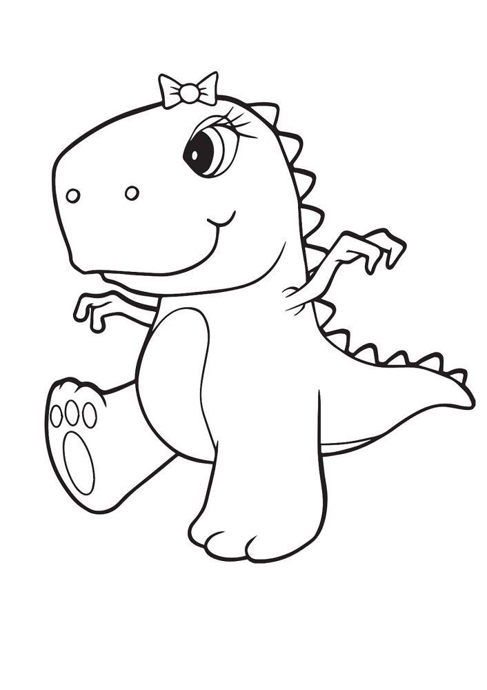 cute dinosaur coloring pages