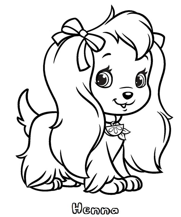 cute dog coloring pages