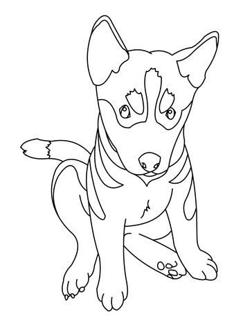 cute german shepherd puppy coloring pages