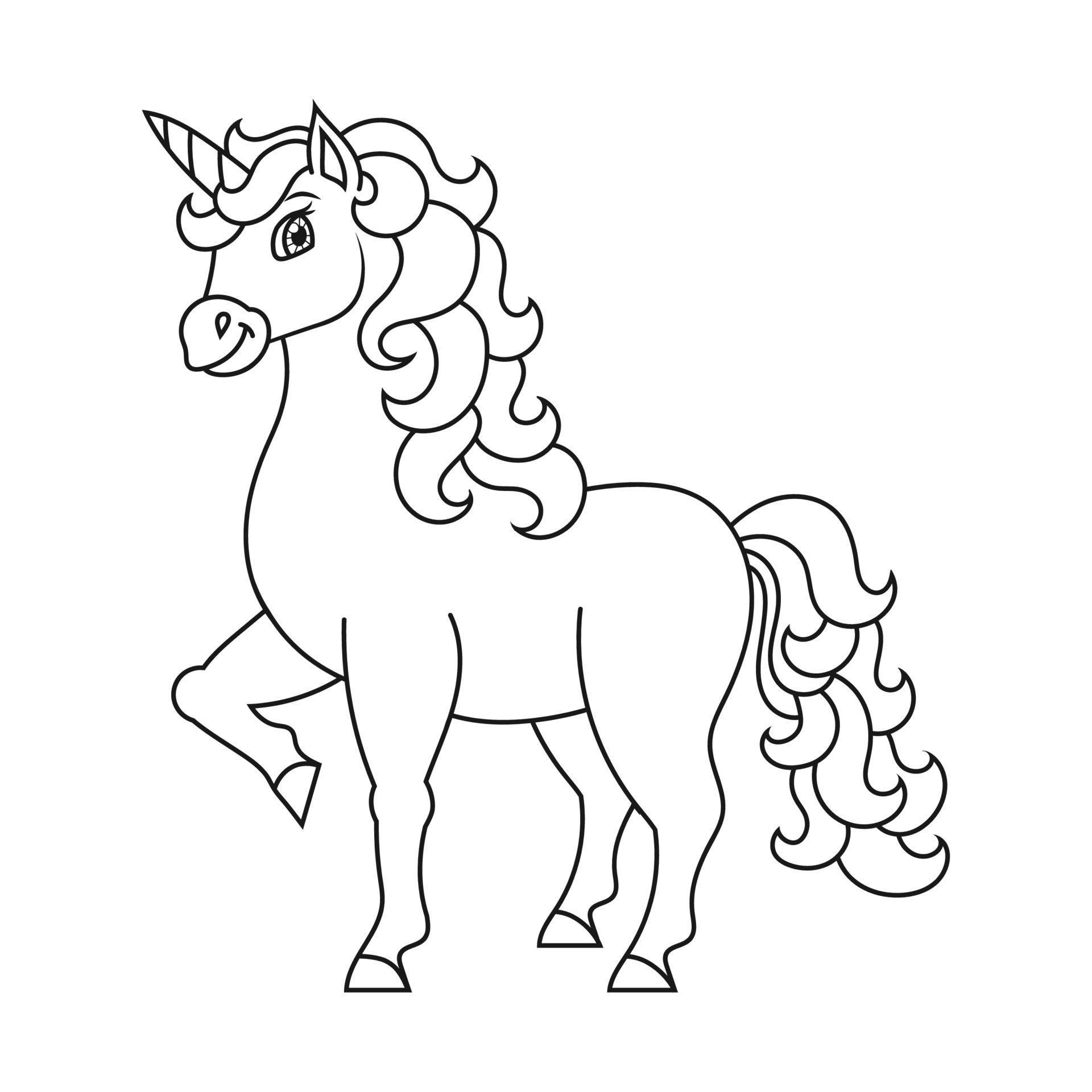 cute horse coloring pages for kids