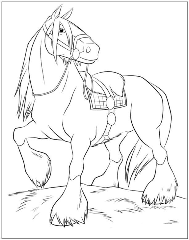 cute horse free coloring pages
