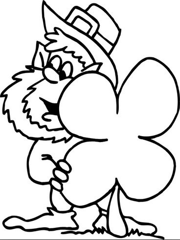 Cute Leprechaun Coloring Page